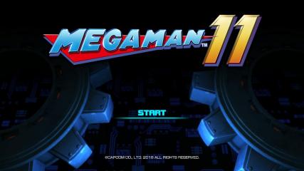 Mega Man 11 Title Screen